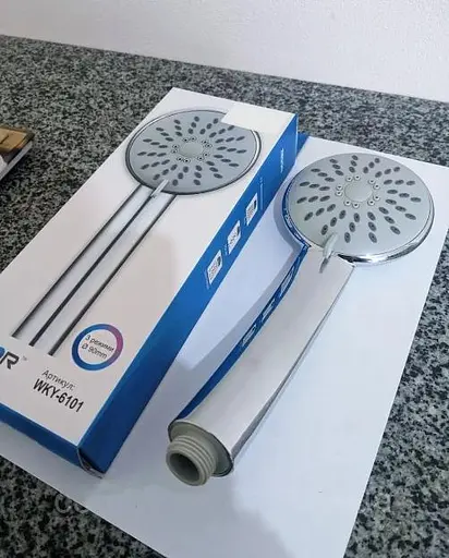 Воронка душевая Zegor/Troya WKY-6101 пластик 3 режима Хром 30412 - фото 5