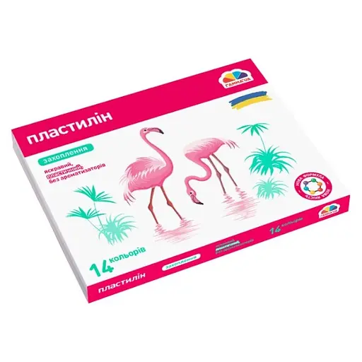 Набір для ліплення пластилін "Захоплення" ГАММА'UA 200313, 14 кольорів - фото 1