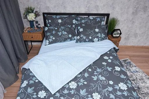 Підковдра Moon&Star Бязь Gold Люкс Cornflower Двоспальна 175x210 см - фото 3