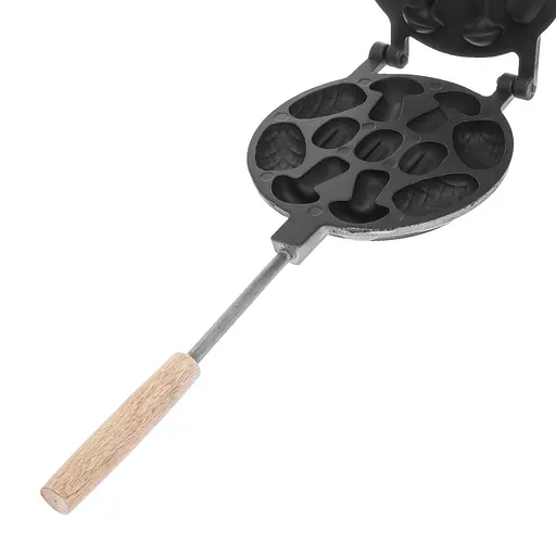 Форма для випічки горішків горішниця "Лісове Асорті" горішки шишки грибочки з антипригарним/тефлоновим покриттям, Ласунка Чорний 86408 - фото 7