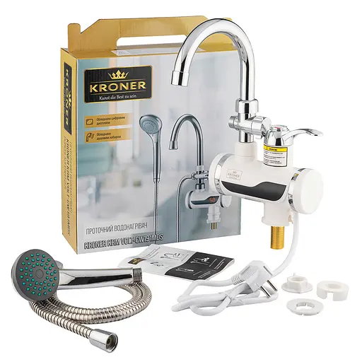 Проточный водонагреватель Kroner KRM Volt – CW191MDS с дисплеем CV023248 - фото 7