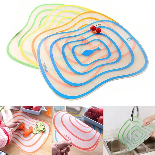 Набір кольорових гнучких кухонних обробних дощок 30х40 см (4 шт. у наборі), Kitchen Master 85725 - фото 2