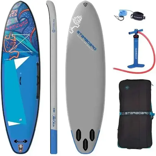 Sup-дошка StarBoard Inflatable Sup 10'8 X 33 X 4.75 iGo Tikhine Wave Deluxe SC Синій/Сірий (1053-2010220601011)