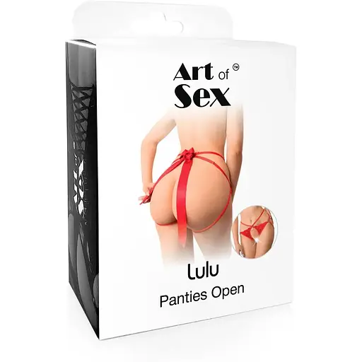 Сексуальные трусики с доступом Art of Sex - Lulu, размер L-2XL, Черный - фото 3