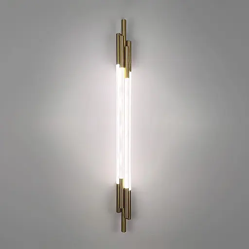 Латунный трубчатый стеновой LED светильник в корпусе 90 см Line F Арт. WJ351/900 AB - фото 7