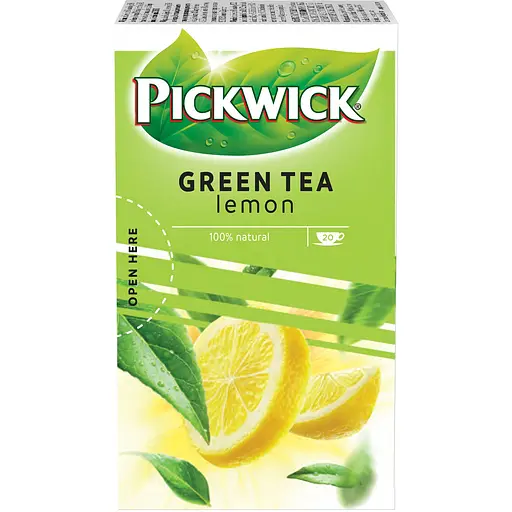 Чай зелений Pickwick з лемонграсом та цедрою лимона 40 г (20 шт. х 2 г) - фото 3