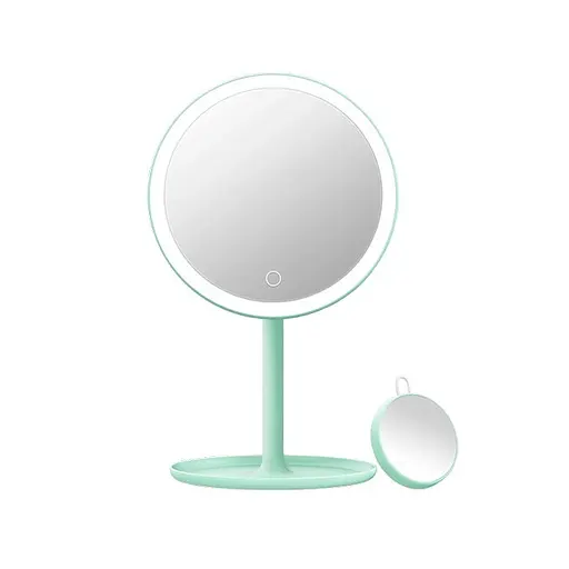 Зеркало для макияжа Doco Pro M002 на аккумуляторе зеленое