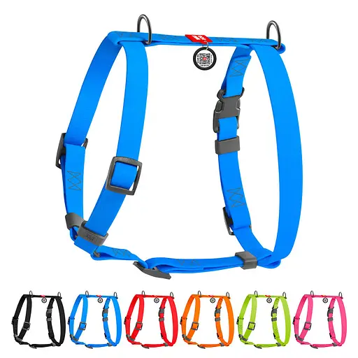 Шлея для собак водостійка анатомічна Н-подібна Waudog Waterproof з QR-паспортом пластикова пряжка-фастекс М Ш 20 мм А 40-66 - фото 4