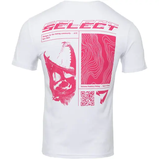 Футболка Select T-Shirt Lines Fish M White - фото 3