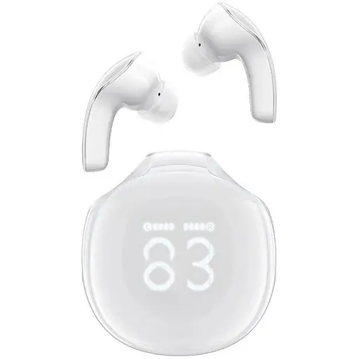 Навушники ACEFAST T9 Crystal (Air) color bluetooth earbuds Porcelain White