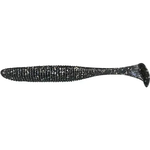 Силикон Jackall Rhythm Wave 5.8" HL Lame Black (4 шт/уп)
