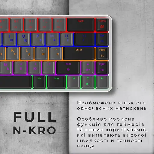Клавіатура GamePro MK122R Red Outemu Switch Dark Gray (121472) - фото 6