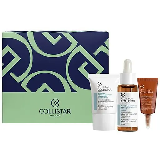 Набір для жінок Collistar Attivi Puri: Концентрат для обличчя 30 мл + Крем-аквагель для обличчя 15 мл + Концентрат для контуру очей 5 мл - фото 2