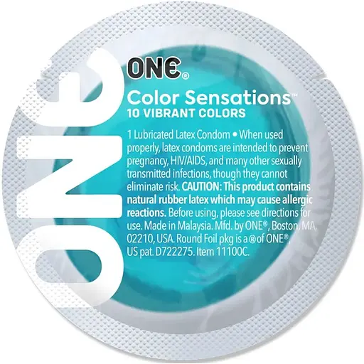 Презерватив One Color Sensations - Catch The perfect One (Aqua) 1 шт.