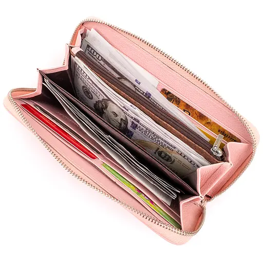 Кожаный женский кошелек ST Leather 20х10х2 см acs0015306 - фото 6