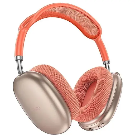 Бездротові накладні навушники Hoco W55 Pleasing, BT5.4, AUX, TF, headphones, 800mAh, 90h, Pink