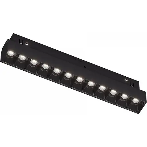 Світильник магнітний трековий Kloodi KDMG-LINE220 DL 12W 4K BK - фото 1