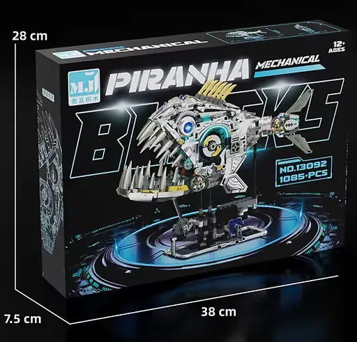 Конструктор піранія MJI механічний двосторонній живий світ 1085 деталей - фото 4