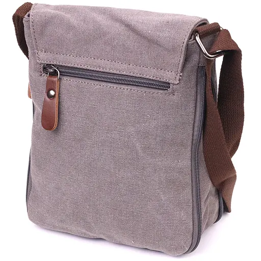 Практична вертикальна чоловіча сумка з текстилю 19х14х2 см Vintage 19х24х2 см sum0021453 - фото 10