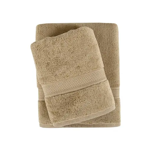 Полотенце махровое Lotus Home - Grand soft twist cappuccino капучино 90*150 (svt-2000022349345) - фото 2