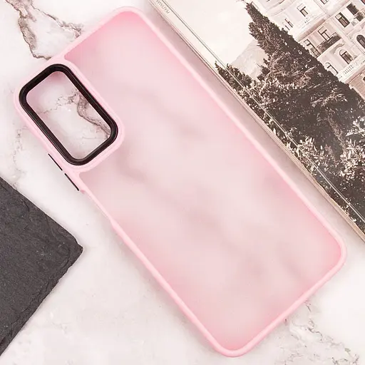 Чехол TPU+PC Lyon Frosted для Realme C65 4G Pink - фото 4