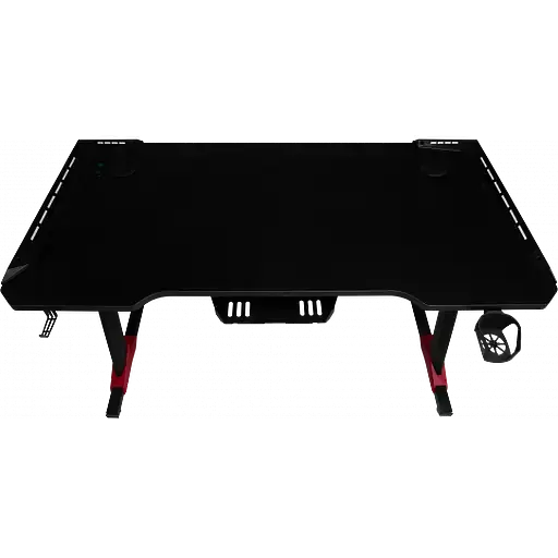 Геймерский компьютерный стол GT Racer T-1212, 120x60x73 Black (T-1212 (120x60x73) Black) - фото 2