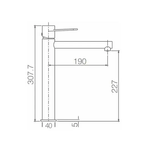 Смеситель для умывальника Imex Milos Stick высокий белый матовый BDYS045-3BL Белый матовый - фото 3