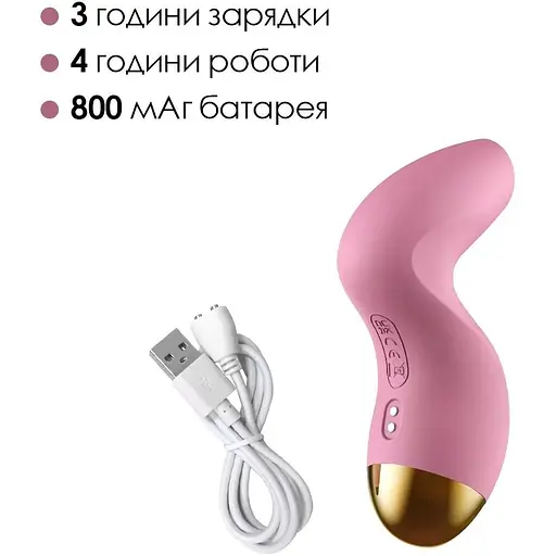 Вакуумный клиторальный стимулятор Svakom Pulse Pure Pale Pink - фото 5