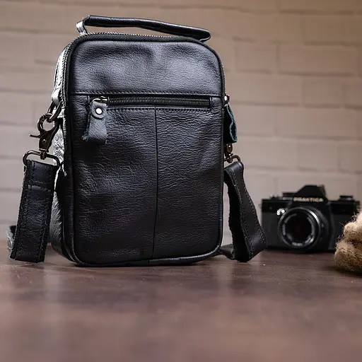 Чоловіча шкіряна сумка Vintage  23х17х6.5 см sum0012338 - фото 4