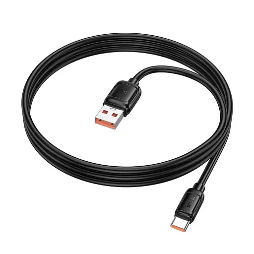 Дата кабель Hoco X115 Surpass USB to Type-C 100W (1m) Black - фото 5