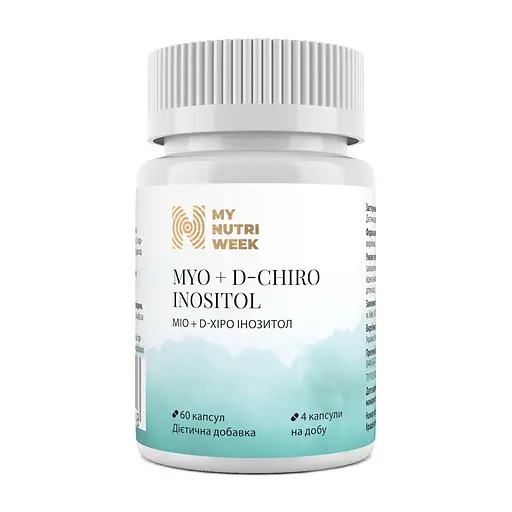 Міо + D-хіро інозитол Myo + D-Chiro Inositol My Nutri Week 60 капсул