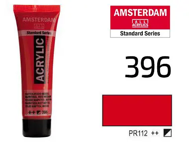 Фарба акрилова Amsterdam 396, Нафтоловий червоний середній 20 мл - фото 2