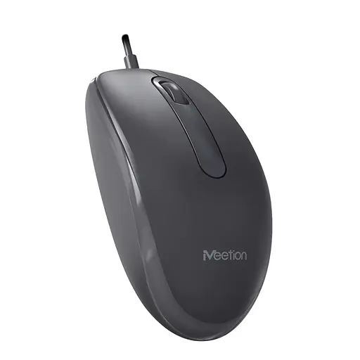 Бесшумная проводная мышь MEETION M100 USB черная - фото 7