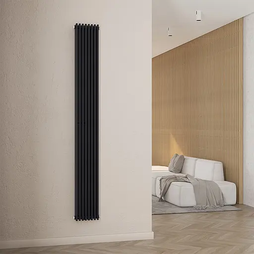 Радіатор дизайнерський Ideale Giulia 12 8/1800/224 чорний, Чорний - фото 4