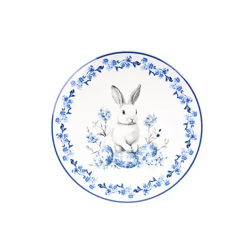 Тарілка Alba ceramic Blue Rabbit 26 см (769-100) - фото 1