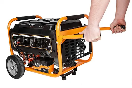 Генератор бензиновий Neo Tools 2.8/3кВт, електростартер + Портативний зарядний пристрій сонячна панель (90-140) - фото 3
