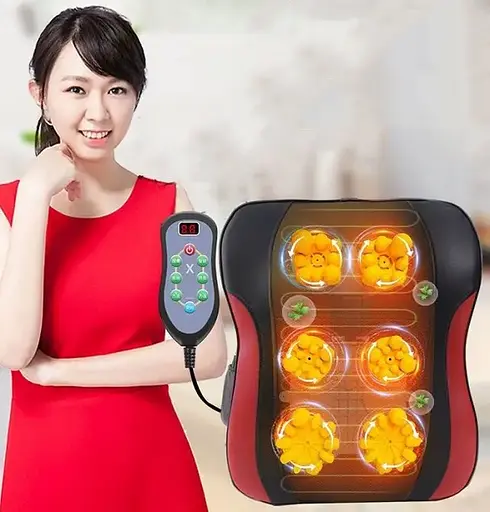 Массажная подушка Shiatsu-168 для шеи, спины, поясницы и тела - фото 8