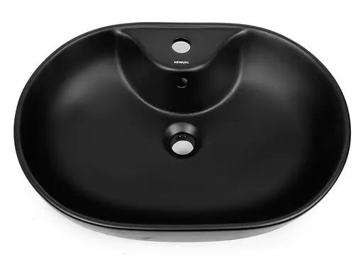 Умивальник Newarc Life 60x40 чорний матовий 9860B-M, Чорний матовий - фото 5
