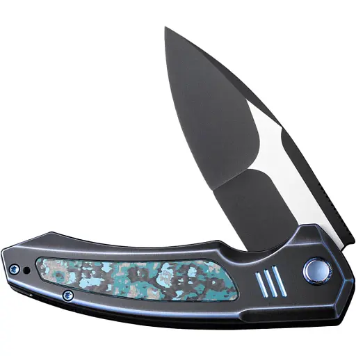 Ніж Weknife Hyperactive Vanax Titanium Black Arctic Storm CF - фото 3