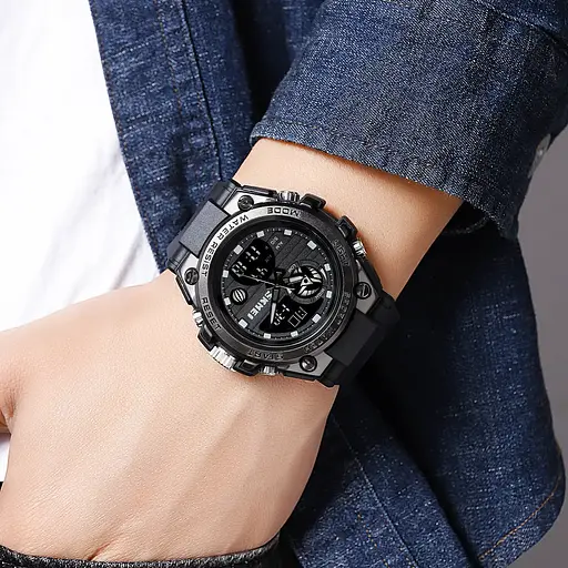 Чоловічий наручний годинник Skmei 2031 (Чорний) - фото 6