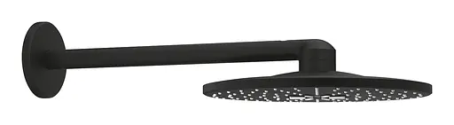 Верхний душ с душевым кронштейном 430 мм, 2 режима струи Grohe Rainshower 310 SmartActive 22123KF0, Черный матовый - фото 1