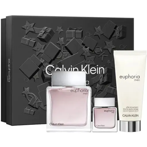 Набір Calvin Klein Euphoria Men 100 мл туалетна вода 15 мл туалетна вода 75 мл бальзам після гоління - фото 1