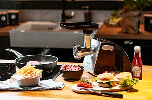 Мясорубка электрическая №8 1600Вт + насадка на колбасу Camry CR 4812 - фото 9