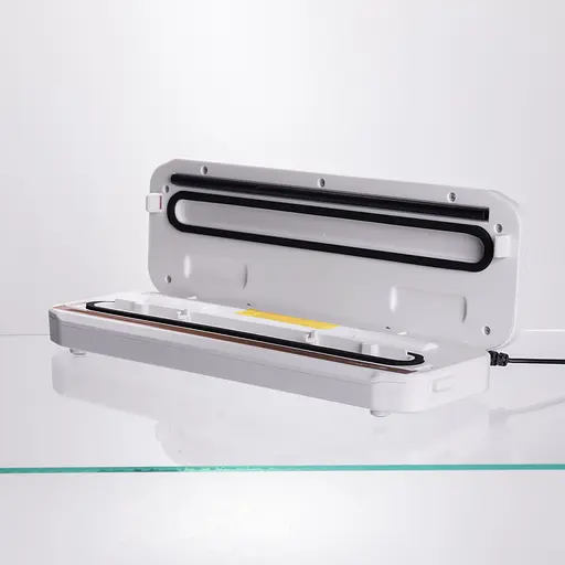 Вакууматор побутовий Yiwu для сухих та вологих продуктів 400 Вт вакуумний пакувальник 4 режими роботи + 10 пакетів Білий HP-11-17W - фото 3