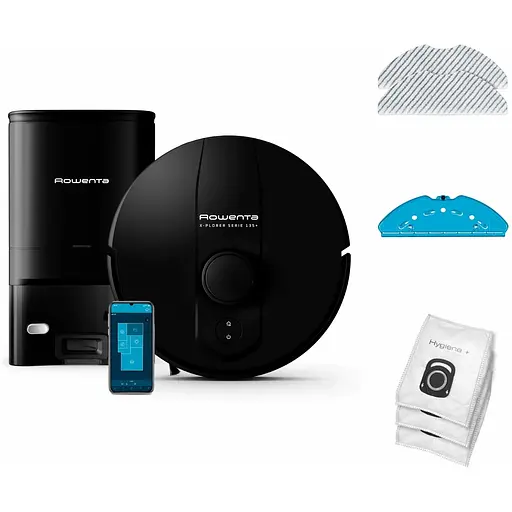 Робот-пилосос Rowenta X-Plorer Serie 135+ Standart миючий чорний (RR91D5WH) - фото 2