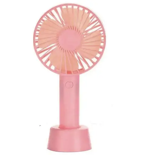 Ручний портативний вентилятор Portable Mini Fan X9 на акумуляторі з ручкою міні вентилятор USB Рожевий - фото 1
