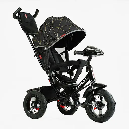 Трехколесный велосипед Best Trike 3390-31-025 с надувными колесами фарой USB и черным пультом. - фото 2