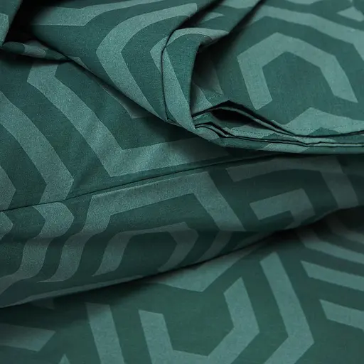 Постельный набор Moon&Star (пододеяльник 160х220 см + 2 наволочки 70х70 см) Бязь Gold Люкс Emerald Maze - фото 4