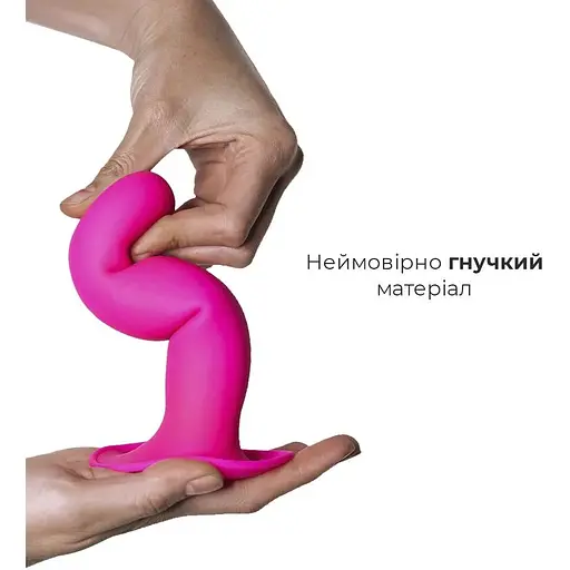 Дилдо з присоскою Adrien Lastic Hitsens 4 Pink - фото 4
