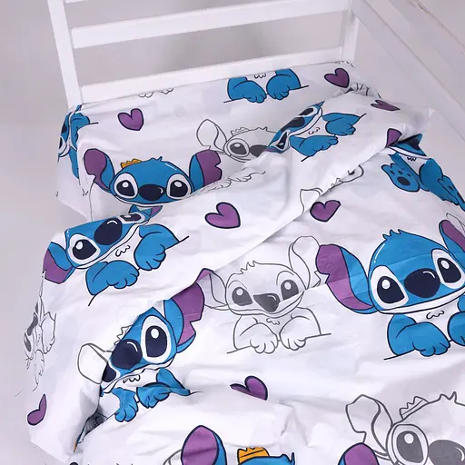 Підковдра бязь MirSon Kids Time Stitch Vibes Violet 110х140 см (2200012554074) - фото 1